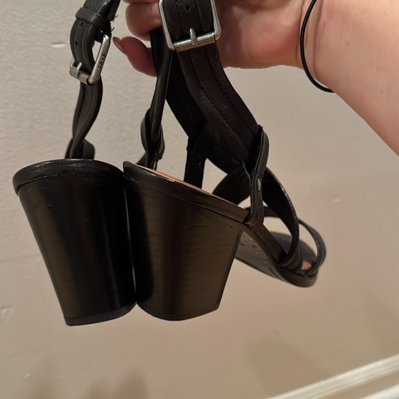 Frye Dani Criss Cross Sandals Black 8.5 - Picture 4 of 8